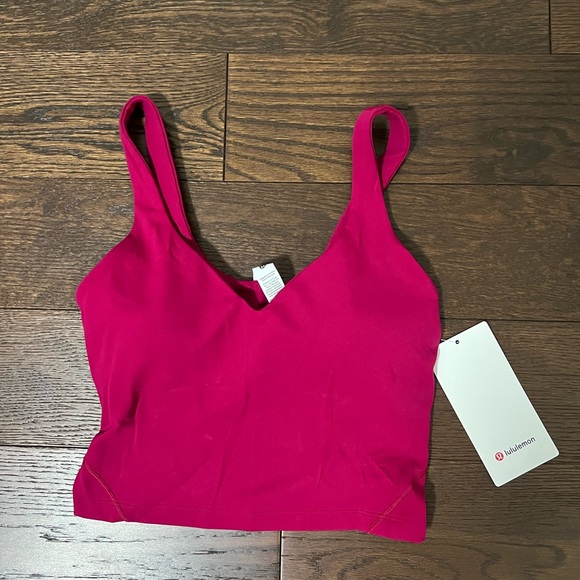 NWT Lululemon Align Tank Top *Light Support, A/B Cup in Berry Rumble - Picture 3 of 9